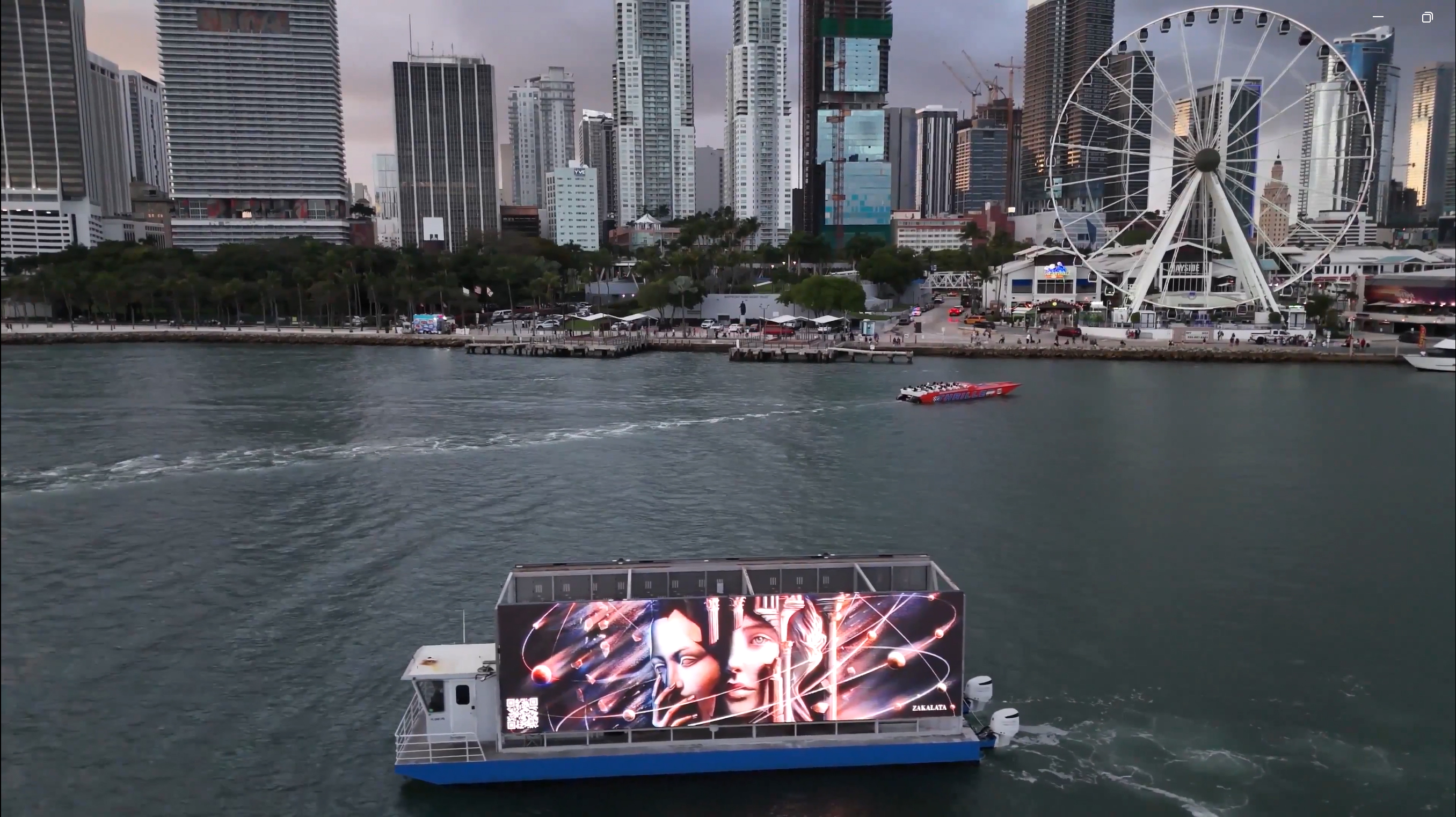 MIAIMI ART WEEK 2025. My work was featured on a billboard during Miami Art Week in December 2025.