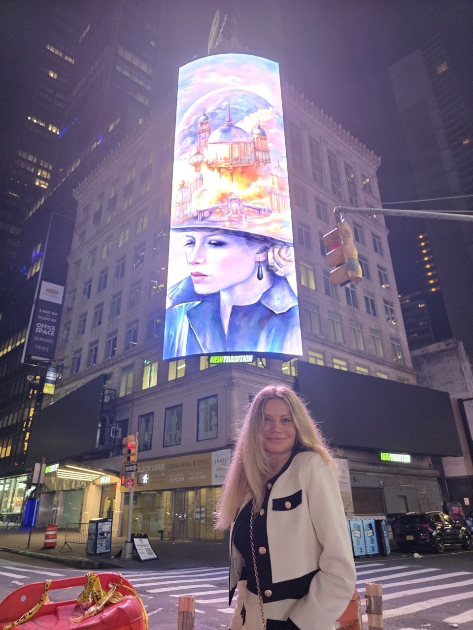 Mon travail a été montré sur un panneau d'affichage pendant le NFT.New York 2025