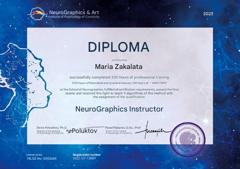 Diplôme de l'instructeur de neurographie de qualification
